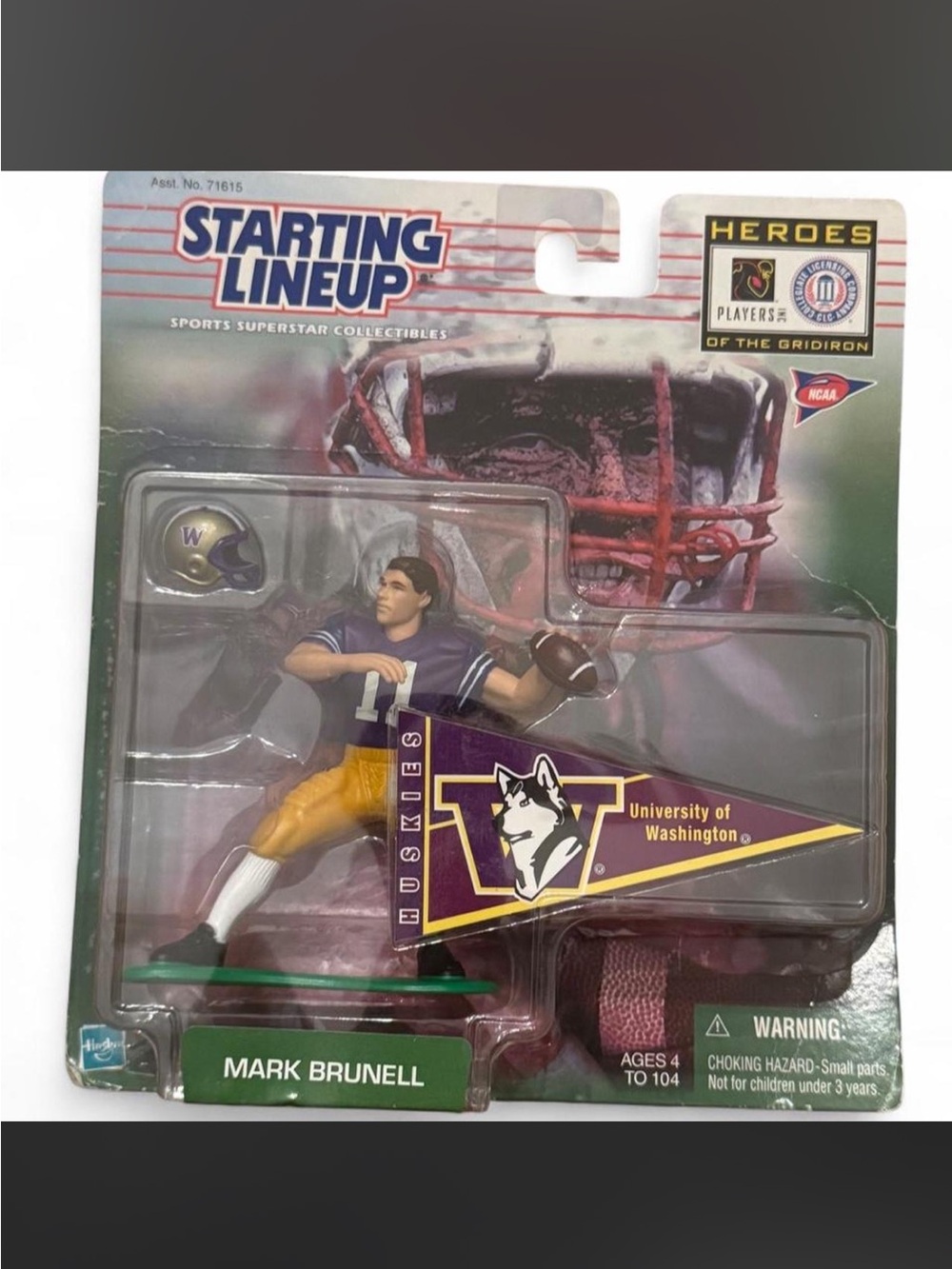 Mark Brunell University of Washington Purple Football Figure